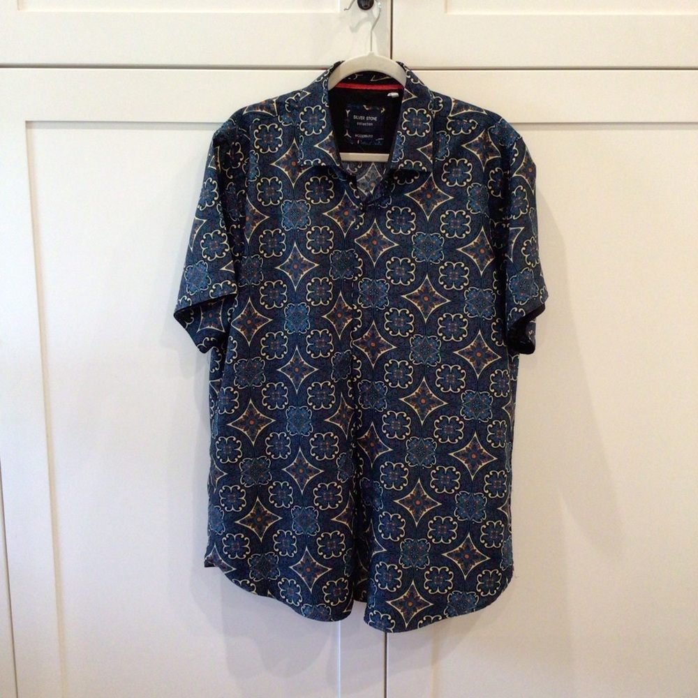 Silver Stone Collection Men’s Button Front Shirt Size 2XL